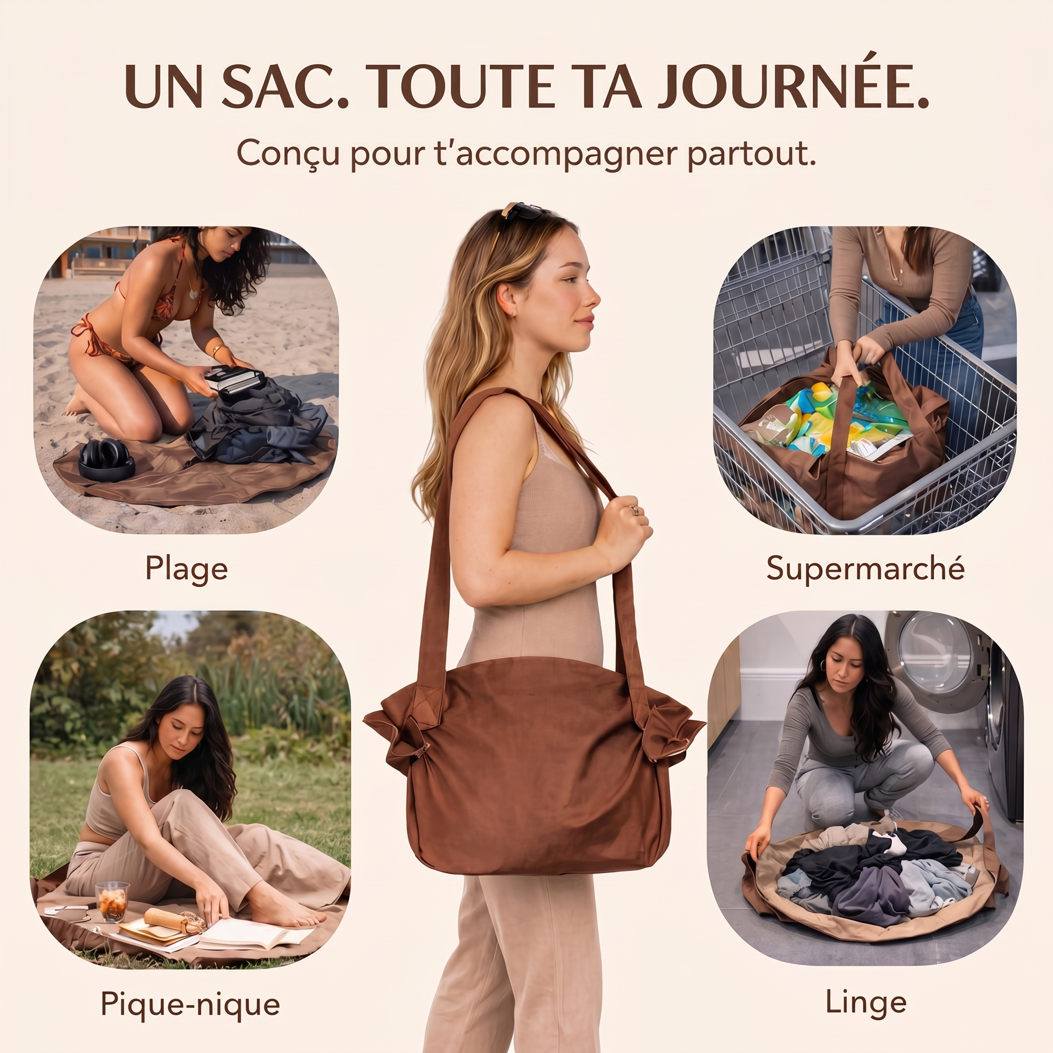 Le sac dépliable CARRYHALL  - un sac, mille usages
